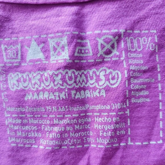 NWT Rare Kukuxumusu Small Purple The Drawing Factory 100% cotton. - Picture 7 of 7